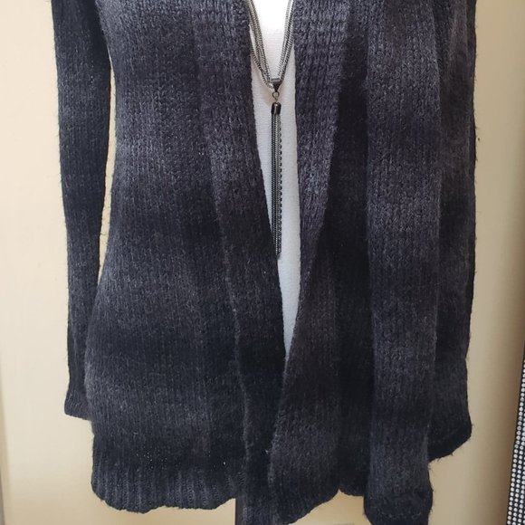 Ombre sweater cardigan with detachable scarf - Picture 5 of 5